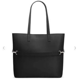 NWT AWAY The Longitude Tote in Black Leather - note JMA monogram
